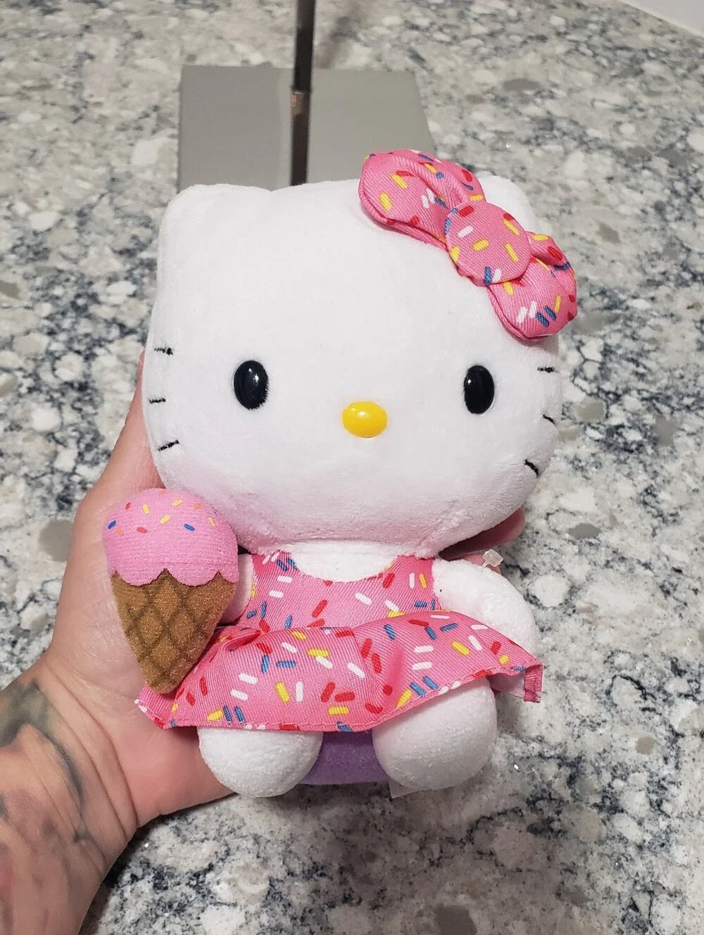 Ty Beanie Babies Hello Kitty Ice Cream Plush Sanrio With Accessories Bundle Of 7